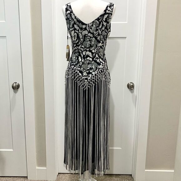 New Vintage Gorgeous Beaded & Sequined Party Dress - Picture 4 of 16